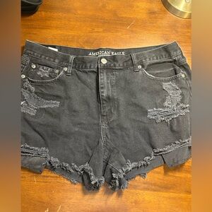 American Eagle Outfitters Dark Gray Denim Shorts
